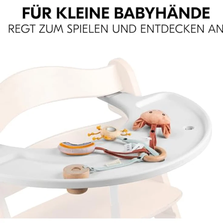 Hauck Greifspielzeug Play Catching S Fox, Aktivitätsring für Hochstühle mit süßen Spielelementen und sicherer Befestigung – Bild 3
