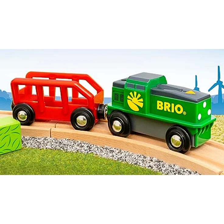 BRIO® Bauernhof Batterie-Zug, Spielzug-Eisenbahn mit Antipp-Funktion und Magnetkupplung, FSC®-zertifiziert – Bild 8