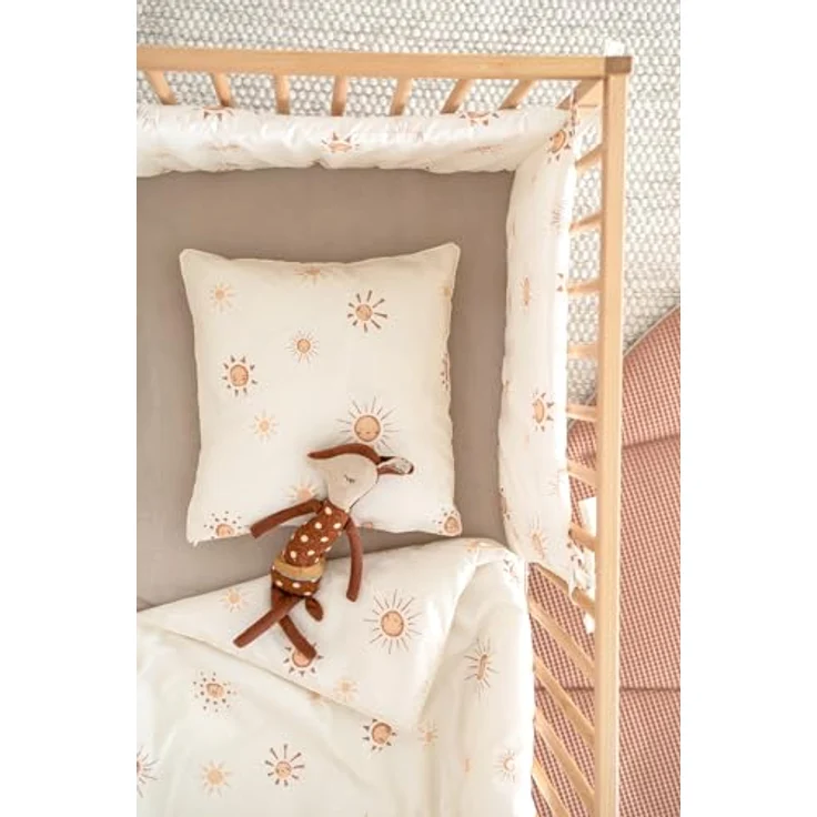 Julius Zöllner Bettwäsche Organic Sunshine, 2-teiliges Set, schadstoffgeprüft, Gr. 100x135 und 40x60 cm, hautfreundlich und atmungsaktiv – Bild 4