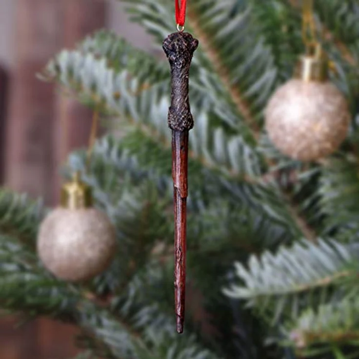 Nemesis Now Potter Harry's Zauberstab, Festliche Dekoration, Zum Aufhängen, Braun, 15,5 cm – Bild 5