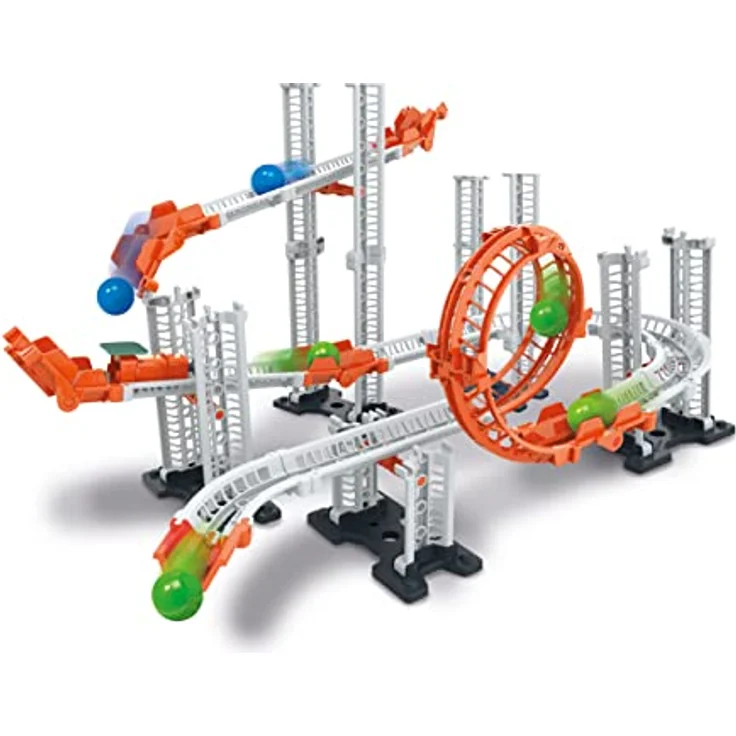 Clementoni Piste Abschussrampe Action & Reaction, Experimentierkasten für spannende Physik-Experimente – Bild 2