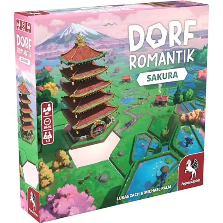 Pegasus Spiele 51243E Dorfromantik – Sakura (English Edition), Ideal gift for parties, Outstanding design – Bild 1