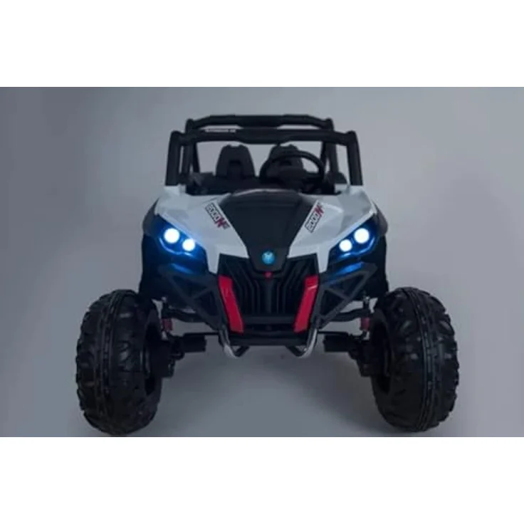 FINOOS Elektroauto für Kinder UTV-MX Buggy 24V, 2-Sitzer, 4x4 Allrad, 2x12V Batterie, 2-7 Jahre (Weiß) – Bild 2