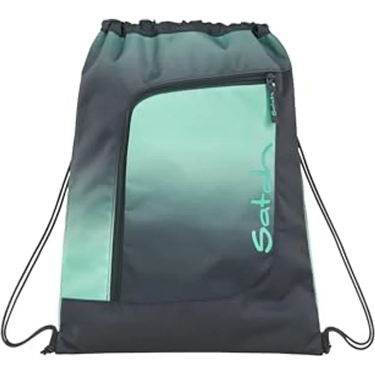 Satch Turnbeutel Sportbeutel, Einfach am Rucksack fixierbar, passt auf alle satch Schulrucksäcke, recyceltes Polyester, bunt