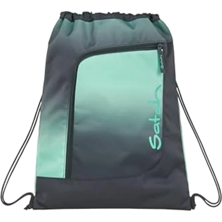 Satch Turnbeutel Sportbeutel, Einfach am Rucksack fixierbar, passt auf alle satch Schulrucksäcke, recyceltes Polyester, bunt – Bild 1
