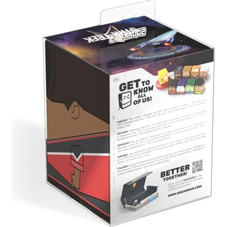 Squaroes Squaroe Star Trek: Lower Decks™ ST001 Beckett Mariner, Sammelbox für TCG-Decks mit Platz für bis zu 100 Karten, aus 78 % erneuerbaren Rohstoffen – Bild 8