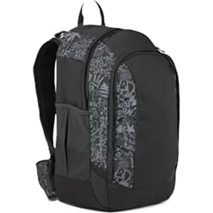 Satch air Schulranzen, gepolstert mit 26L Stauraum, Laptopfach, standfest, Street Ink - Grau – Bild 3