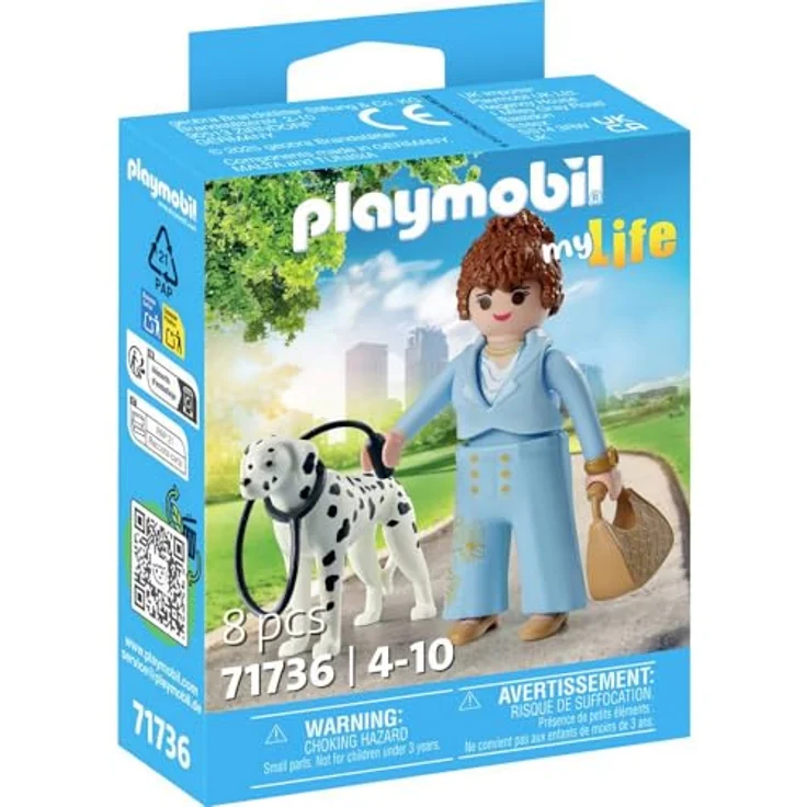 Playmobil® 71736 - Managerin mit Dalmatiner - Playmobil® my Life, Figurenset mit Hundefigur und Zubehör – Bild 1