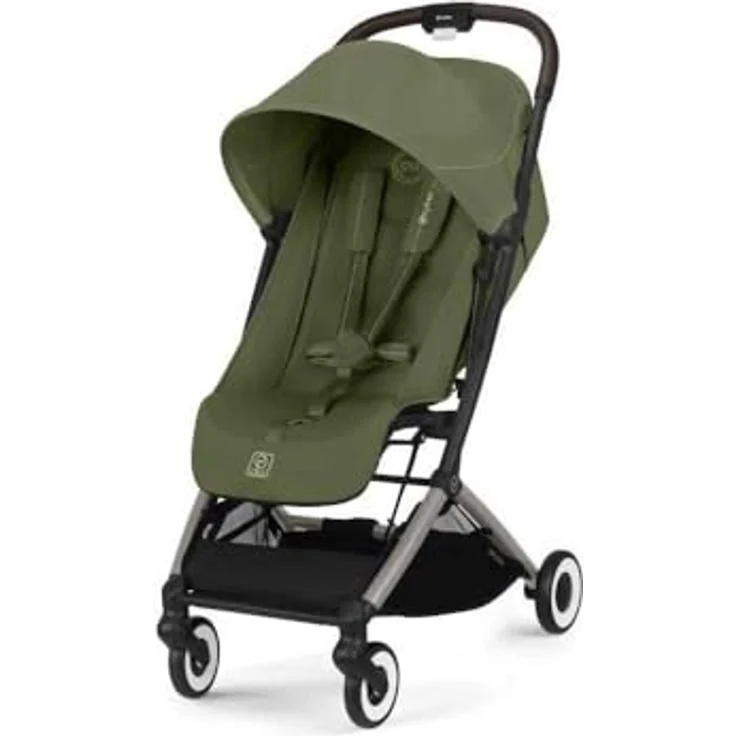 cybex Gold Buggy Orfeo, Buggys mit Feststellbremse, Federung und 5-Punkte-Gurt, Waldgrün, 52x102x77 cm – Bild 6