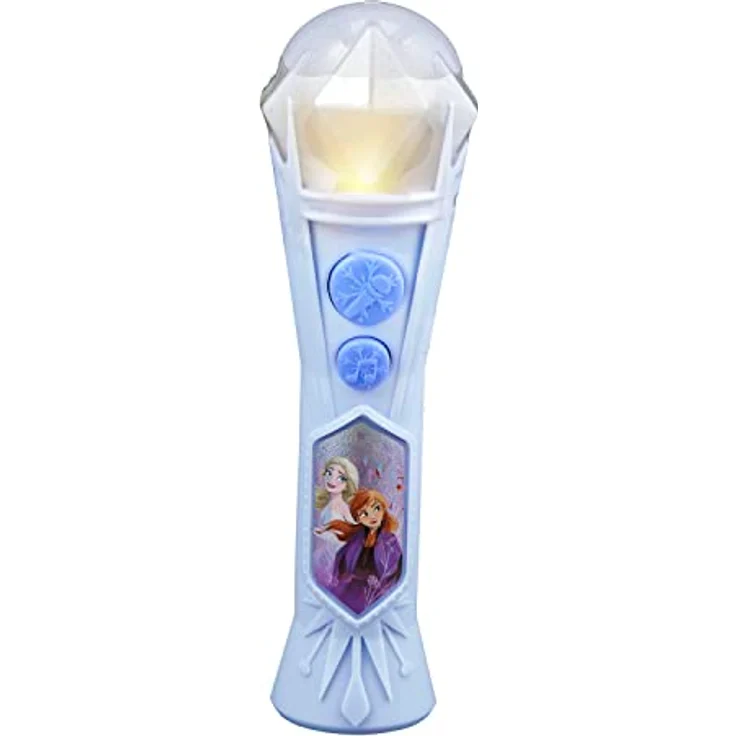 ekids FR-070 Lizenziertes Disney Frozen Karaoke Mikrofon mit Audio Eingang für Kinder ab 3 Jahren – Bild 2