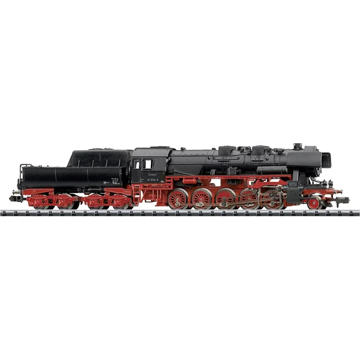 MiniTrix 16521 N Dampflok BR 52.80 der DR, Modellbahnlok mit Wannentender 2´2´ T 30, um 1987, schwarz
