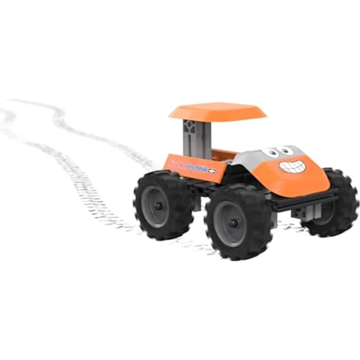 fischertechnik Junior Pro 576100, Konstruktionsspielzeug für Kinder ab 5 Jahren, Baukasten mit 7 Modellen inkl. Löschfahrzeug, orange – Bild 4