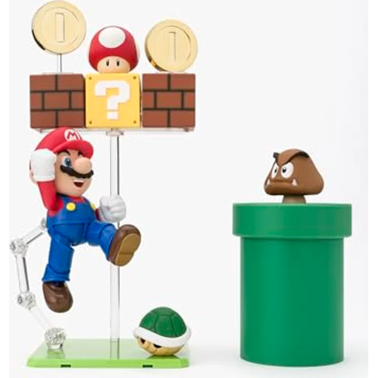 Bandai S.H.Figuarts Actionfiguren-Zubehör Super Mario, Playset für kreative Inszenierungen von Sammelfiguren – Bild 3