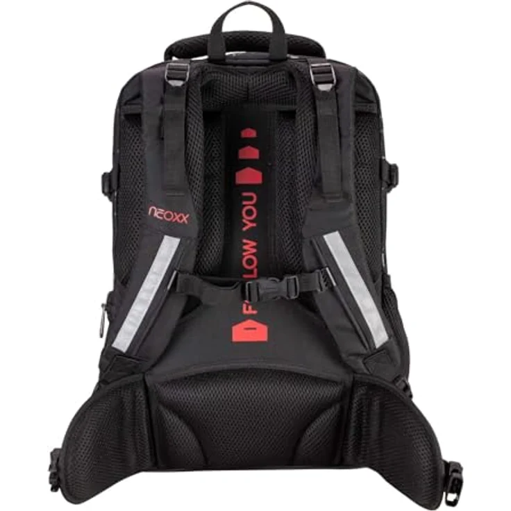 neoxx Active Pro School Backpack Splash In Black, Schulrucksack mit verstellbarem Tragesystem und viel Stauraum, 31 x 45,5 x 21 cm – Bild 4
