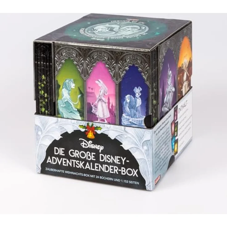 Carlsen Disney-Adventskalender-Box 2025, 24 Taschenbücher mit 1.152 Seiten voller Magie und kreativen Extras – Bild 2