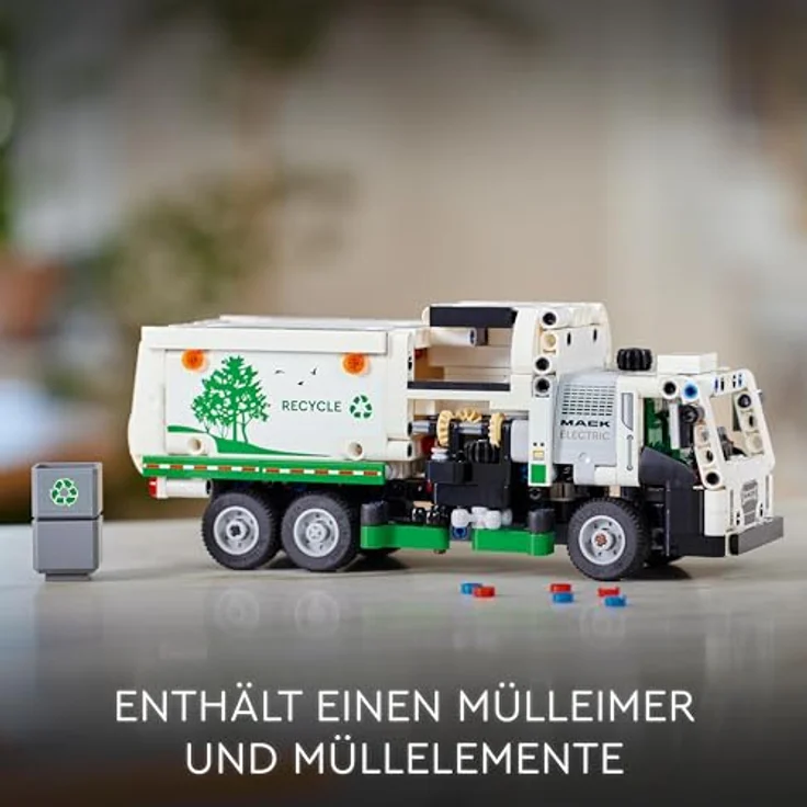 LEGO Technic Mack LR Electric Müllwagen, Müllauto-Modell für Recycling-Rollenspiele, Baubares LKW-Spielzeug für Kinder, Auto-Geschenk für Jungs und Mädchen ab 8 Jahren, die Fahrzeuge lieben 42167 – Bild 5