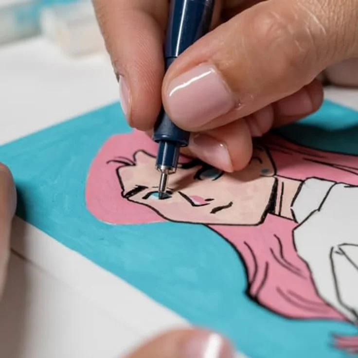 edding Kreativset Creative Set Manga, 15-tlg mit wasserfestem Fineliner und Acrylstiften in lebendigen Farben – Bild 6