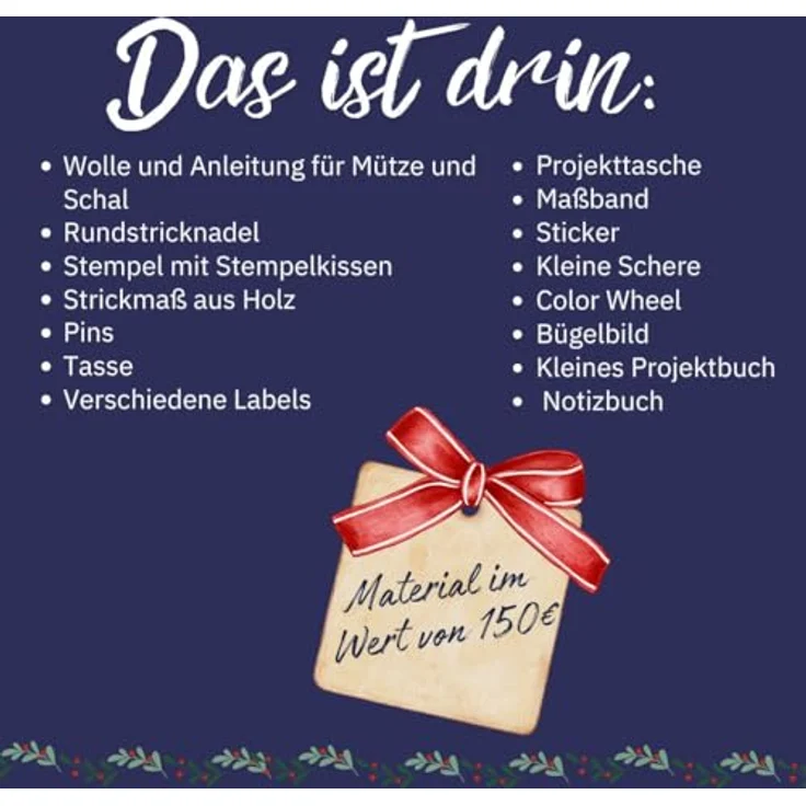 Frech Merry Strickmas Adventskalender - Mit 200 g Garn, Rundstricknadeln und vielen Überraschungen – Bild 6