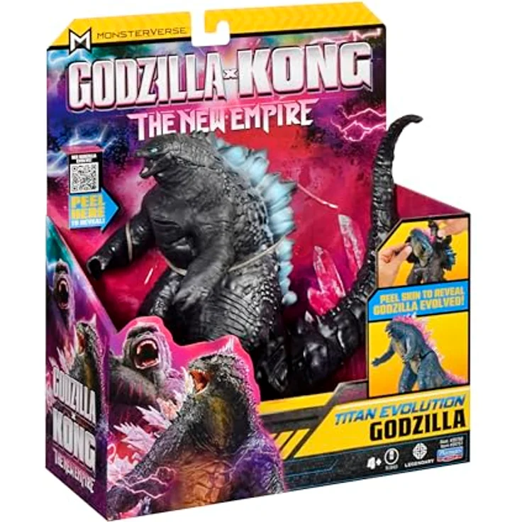 MonsterVerse Godzilla x Kong: The New Empire, 7-Inch Titan Evolution Godzilla Action Figure, detailreiche Sammelfigur mit abnehmbarer Haut und vielen Gelenkpunkten, geeignet für Kinder ab 4 Jahren – Bild 2