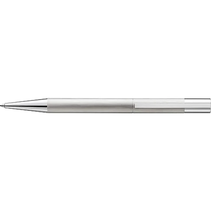 Lamy Kugelschreiber "Scala" brushed, Edelstahl in Silber mit Drehmechanismus – Bild 2