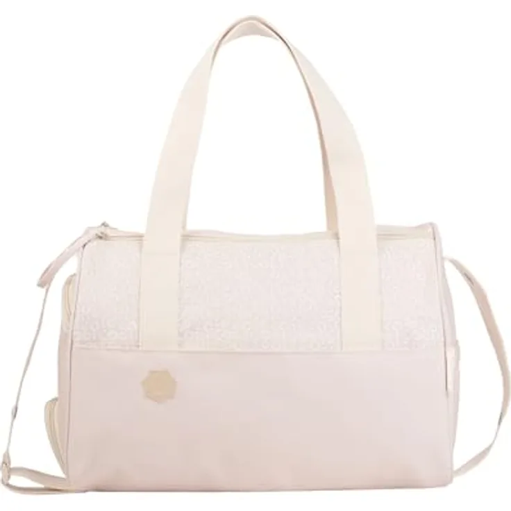 Badabulle Wickeltasche Pocketstyle Creme - Kinderwagentasche mit 23L Fassungsvermögen und Zubehör