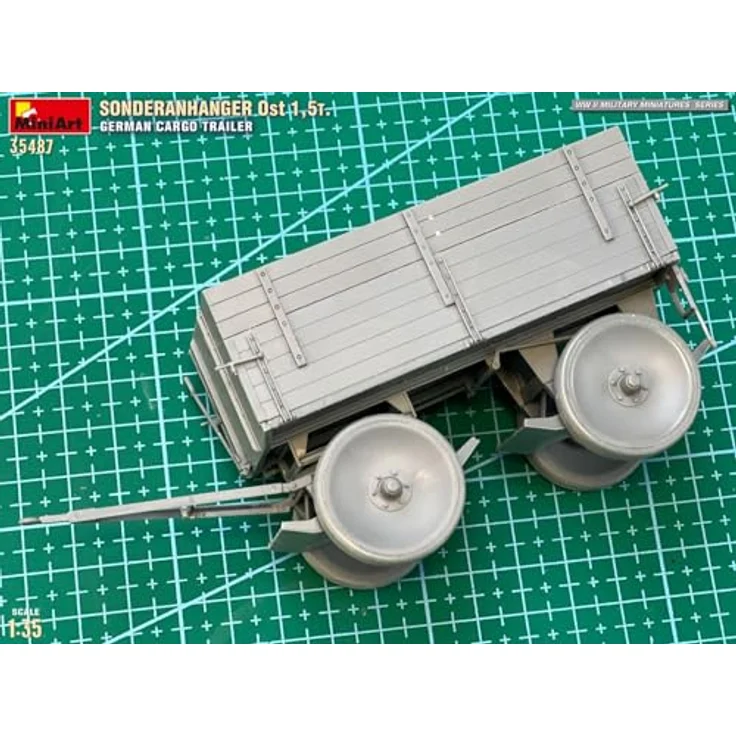 MiniArt 1:35 Dt. Sonderanhänger Ost 1,5t, detailliertes Modellfahrzeug für Sammler – Bild 15