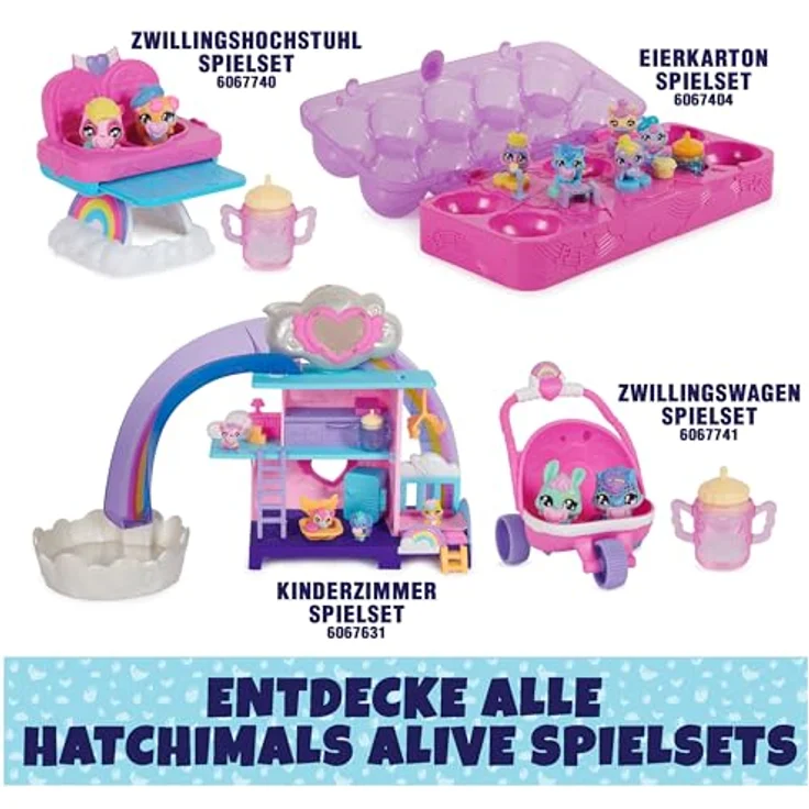 Hatchimals Alive Eierkarton Spielset - mit 5 Mini-Figuren in selbst-schlüpfenden Eiern und 11 Accessoires zum Thema Musik, für kreativen Spiel- und Sammelspaß, Spielzeug für Kinder ab 3 Jahren – Bild 5