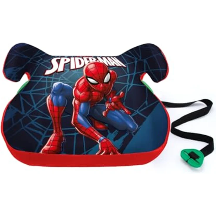 Seven Polska Kindersitzerhöhung "SPIDERMAN", mit Schultergurtführung und waschbarem Bezug, rot/blue? – Bild 2