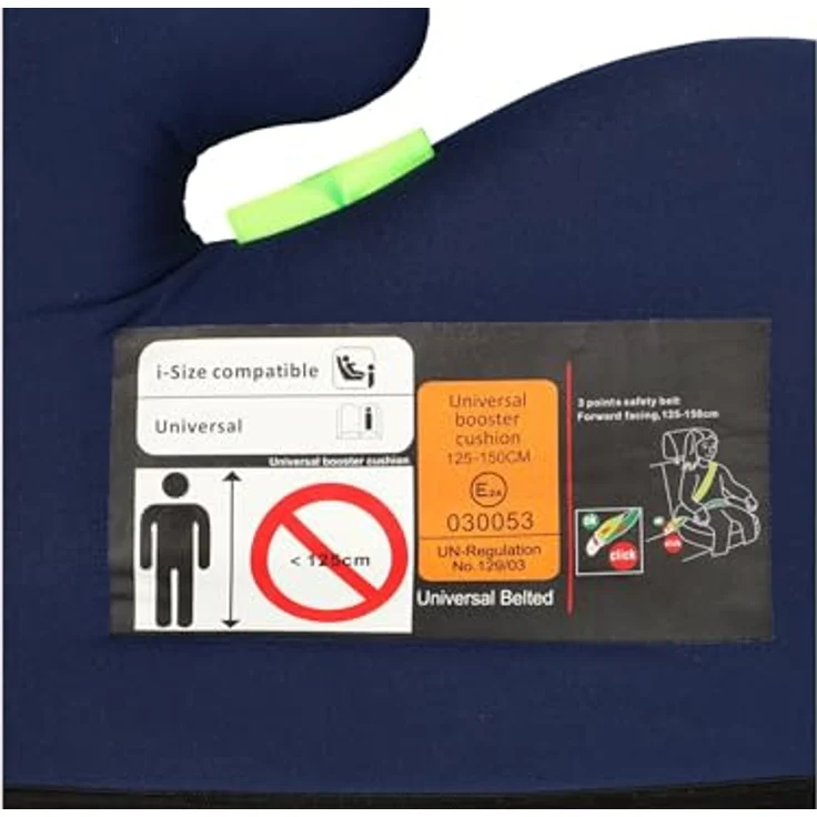 Cartrend Kindersitzerhöhung Cartrend Kindersitzerhöhung Kids blau 15-36 kg - ECE R129 zertifiziert, bequeme 10 mm Schaumstoff-Polsterung, abnehmbarer Bezug, ideal für Kinder 120-150 cm - Preisvergleich – Bild 5