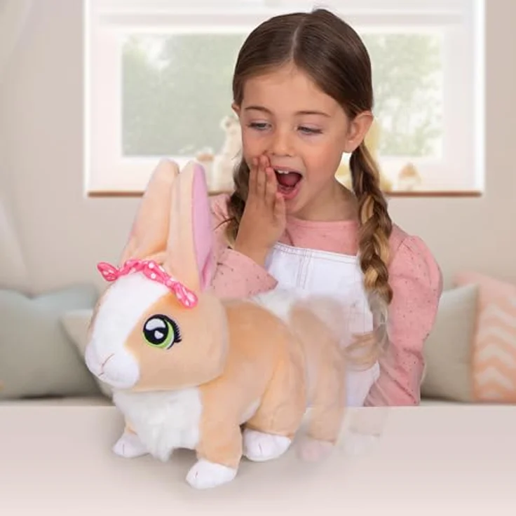 Club Petz Betsy, Interaktives Plüschkaninchen mit hüpfenden Ohren und Lauten, Geschenk für Kinder ab 18 Monaten – Bild 5
