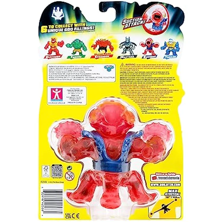 Heroes of Goo Jit Zu Deep GOO Sea Helden-Packung mit Squidor. Super Stretchy und Dehnbare Actionfigur mit besonderer Schleimfüllung und Saugnapf – Bild 4