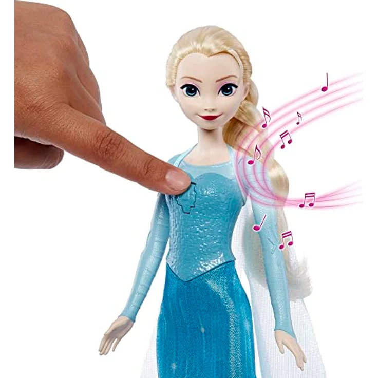 Disney Frozen - ELSA Im Morgengrauen werde ich auftauchen, Puppe mit besonderem Aussehen, singen Im Morgengrauen werde ich aufstehen aus dem Film, Spielzeug für Kinder 3+ Jahre alt, HMG33 – Bild 3