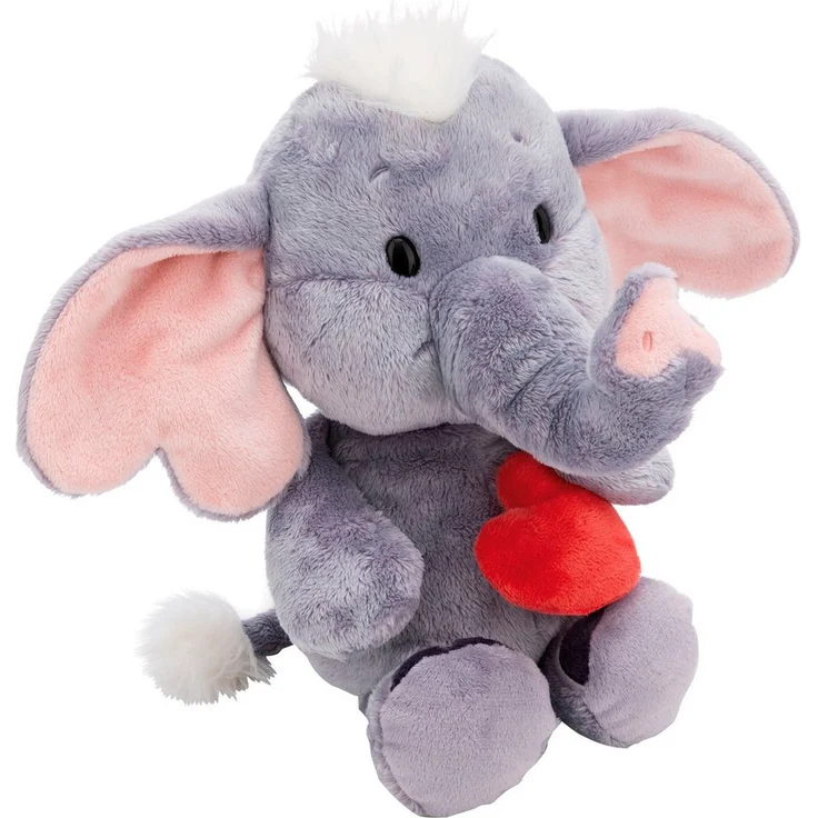 Nici Love Elefant mit Magnet Herz, dunkelgrau, 48cm, schlenkernd – Bild 1