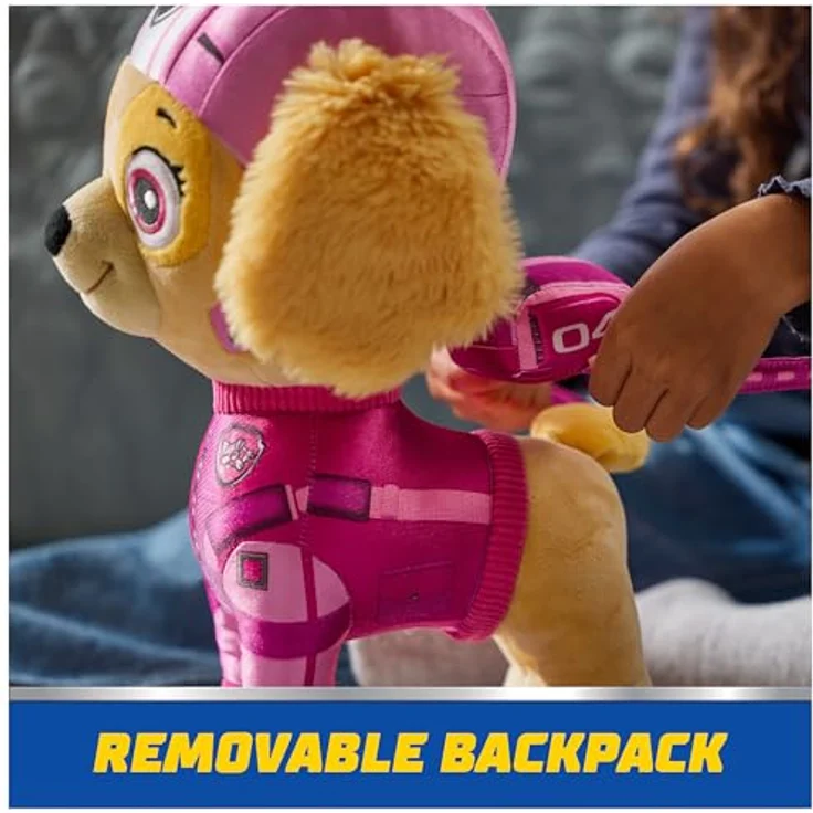 Spin Master Psi-Patrouille: Air Rescue Plüsch-Maskottchen Skye, 12 Zoll, super weich, mit Air Rescue Flugjacke & Helm – Bild 5