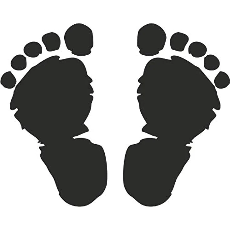 Knorr Prandell 211801205 Stempel aus Holz (Geburt) Motivgröße 3,5 x 2,8 cm, Motiv: footsteps in Buche, matt lackiert mit detailgenauen Stempelergebnissen – Bild 2