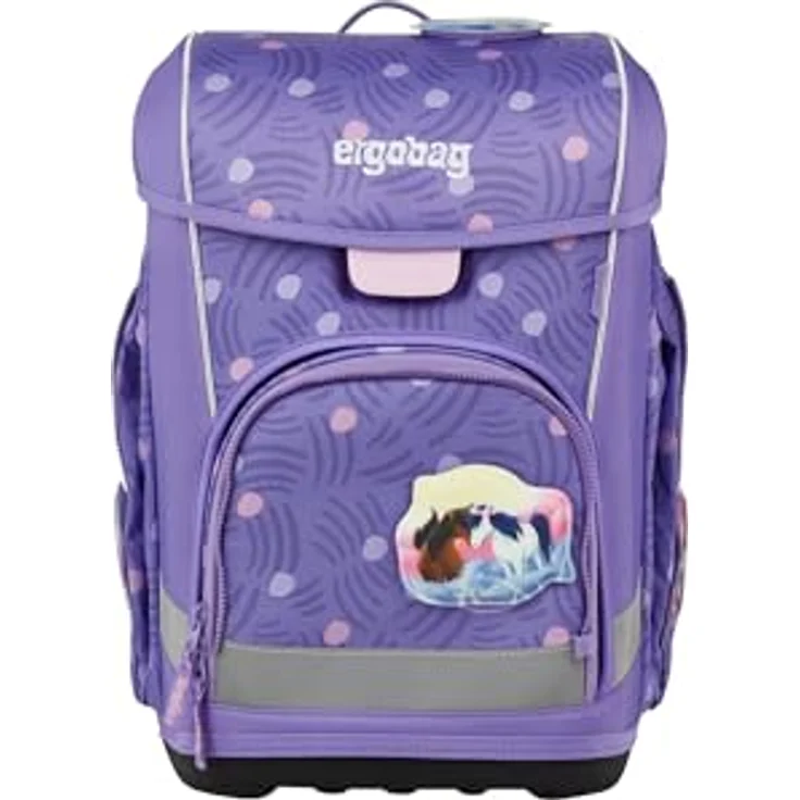ergobag cubo Light Set, ergonomischer Schulranzen, extra leicht 860 g, 6-teilig mit Reflektoren und recycelten PET-Flaschen – Bild 3