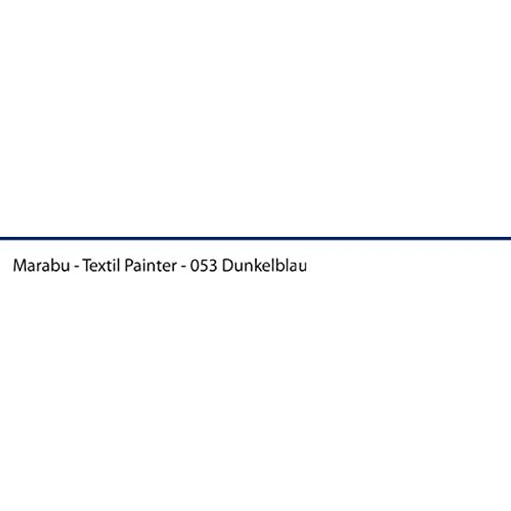 Marabu 01160003053 - Textil Painter dunkelblau 053, Strichstärke ca. 1 - 2 mm, Stoffmalstift für helle Stoffe, auf Wasserbasis, weicher Griff, waschbeständig bis 60°C, lichtecht, einfache Anwendung – Bild 2