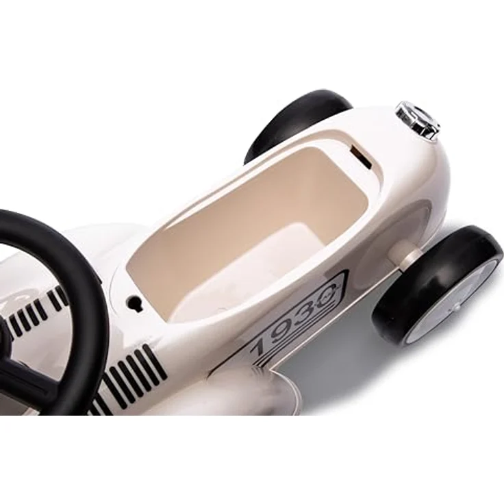 JAMARA 464010 Rutscher Classic Car-Kofferraum, Flüsterreifen, Scheinwerferattrappen, weiß – Bild 5