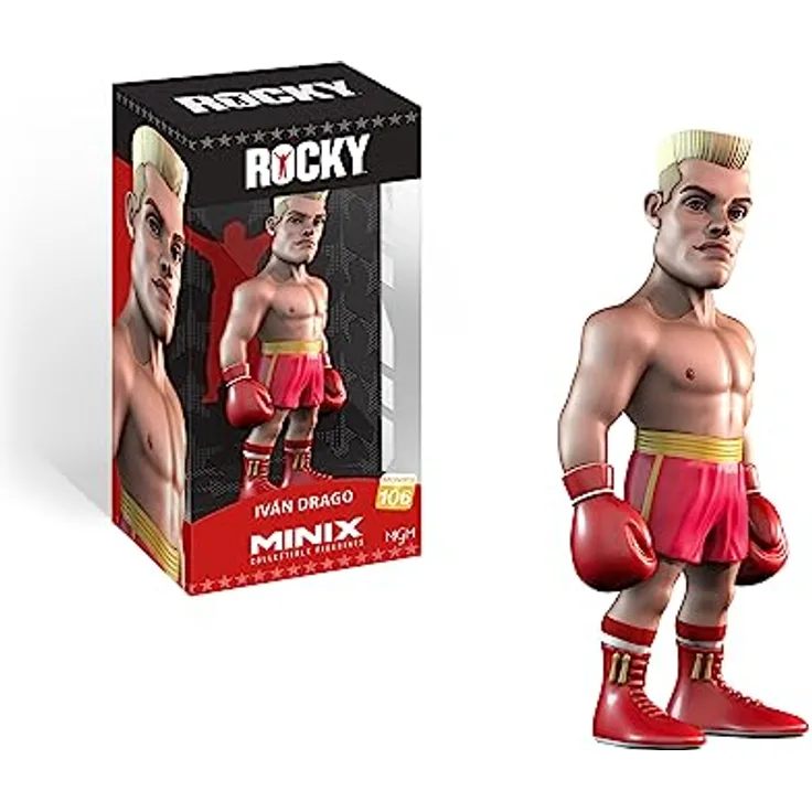MINIX Rocky Figur, Ivan Drago, Sammlerstück 12 cm, Sammlerverpackung, ideal als Geschenk für TV-Fans, BANDAI MN11704