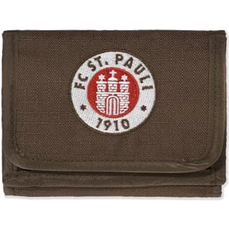 FC St. Pauli Nylongeldbörse, Kompakte Geldbörse mit Vereinslogo für Kinder, Schwarz 2022 – Bild 1