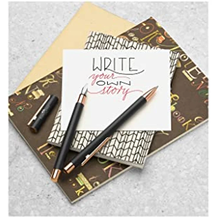 Faber-Castell KS Neo Slim, Schreibstift aus Metall, rosegoldfarben, schlankes Design – Bild 3