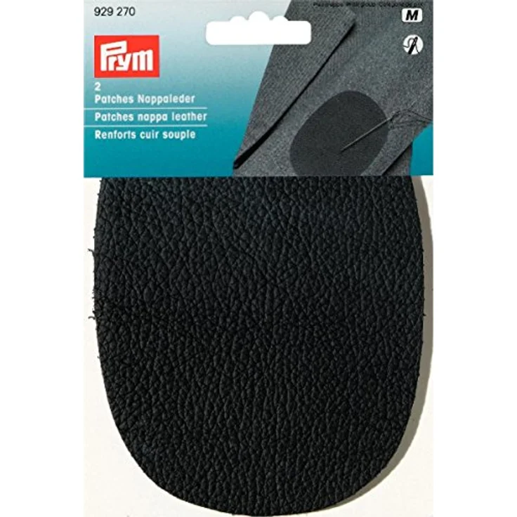 Prym 929271 Patches Nappaleder (nähen) 10 x 14 cm dunkelgrau – Bild 3