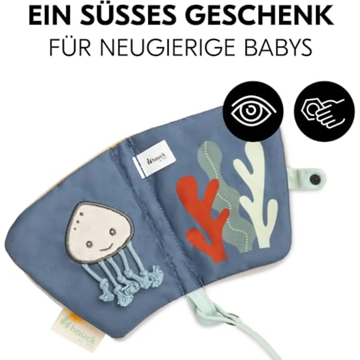 Hauck Play Reading S Animals, Greifspielzeug für Hochstühle zur Förderung der Sinne und Hand-Auge-Koordination – Bild 6