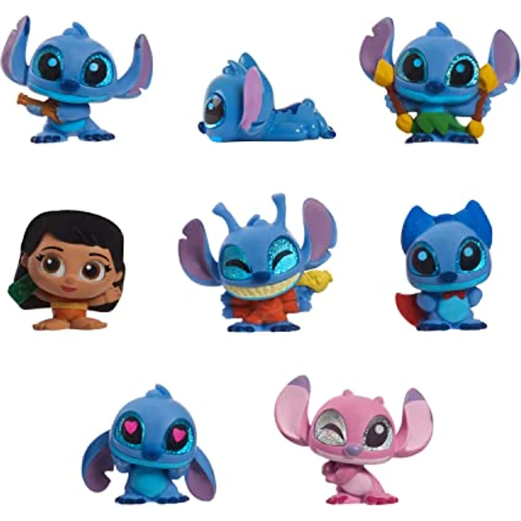 Just Play Disney Doorables Stitch Collection Peek, 8-teilig, 3,8 cm große Sammelfiguren, Kinderspielzeug ab 5 Jahren, Surfer-Hütte Design – Bild 3