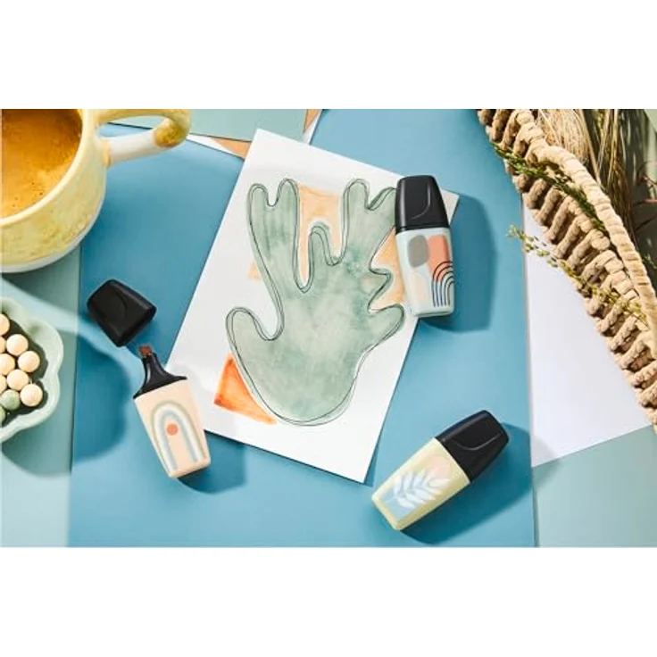 STABILO BOSS MINI Naturevibes, 5er Pack Textmarker in erdigen Farben mit Anti-Dry-Out-Technologie und 2 Strichstärken – Bild 5