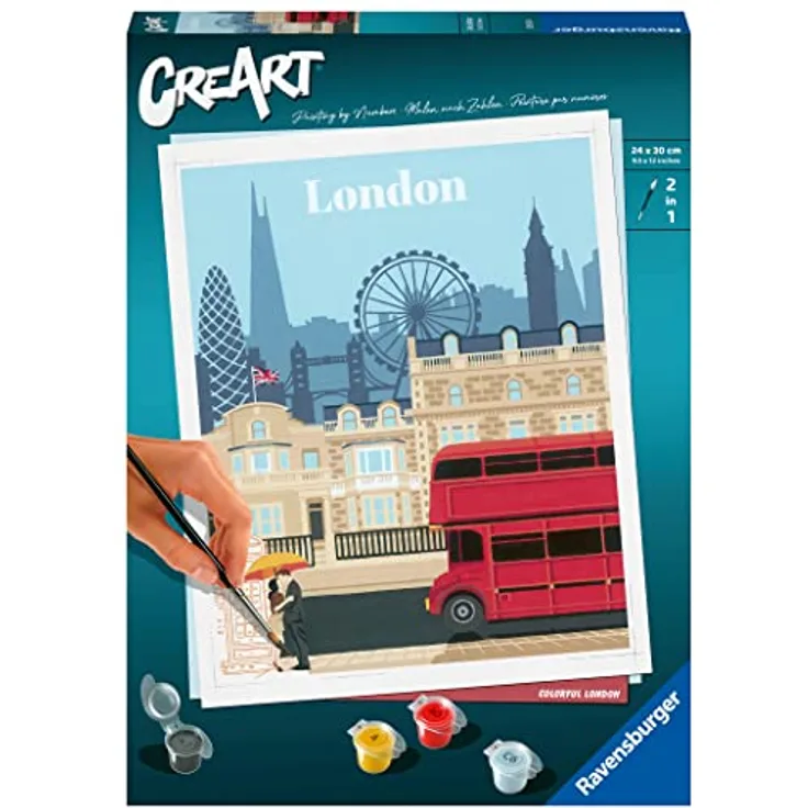 Ravensburger CreArt - Malen nach Zahlen 23525 - Colorful London - ab 12 Jahren