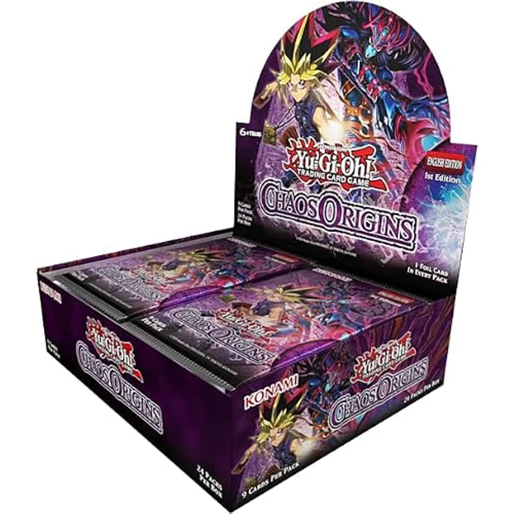 Konami Yu-Gi-Oh! Chaos Origins Booster Display, 24 Boosterpacks mit 216 Karten, Englisch – Bild 2