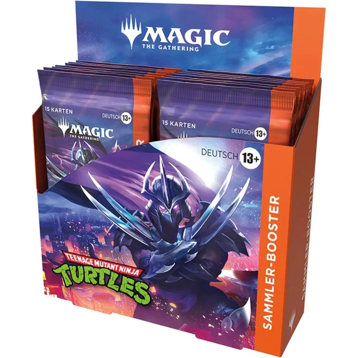 Wizards of the Coast MTG - Teenage Mutant Ninja Turtles Collector Booster Display, 12 Sammler-Booster mit seltenen Karten und Foil-Varianten, Deutsch