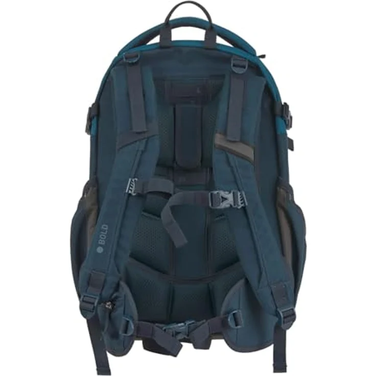 LÄSSIG Bold Origin Schulrucksack Dark Blue, ergonomisches Tragesystem, 30 Liter Volumen, gepolstertes Laptopfach, wasserabweisend – Bild 3