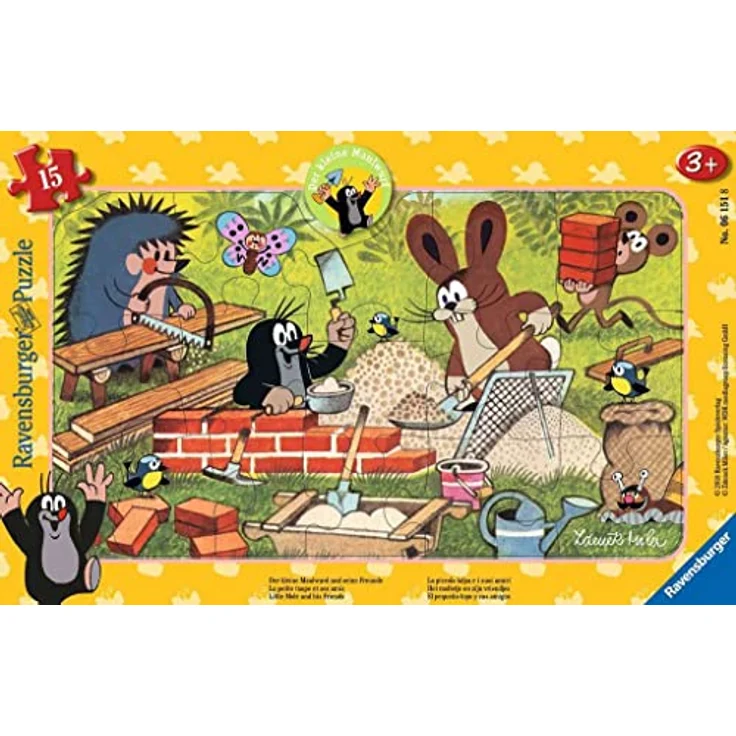 Ravensburger Kinderpuzzle 06151 - Der kleine Maulwurf und seine Freunde - Rahmenpuzzle – Bild 2